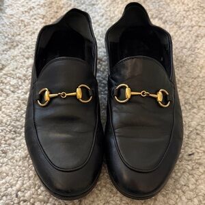 Gucci Women’s Brixton Collapsible Apron Toe Loafers 37.5